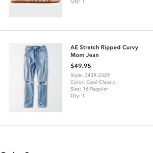 AE Stretch Ripped Curvy Mom Jean